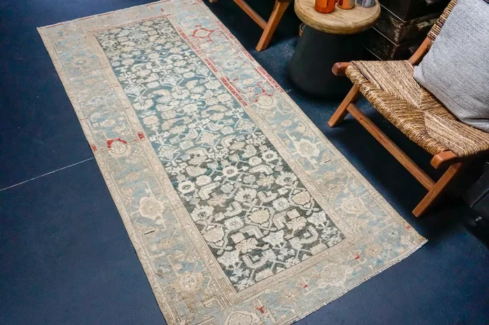 3’4 x 7’4 Classic Antique Rug Muted Red, Blue + Beige SB ‘4615
