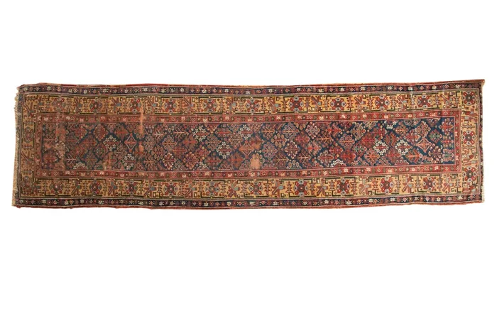 3.5×13.5 Antique Kurdish Rug Runner