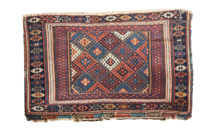 3.5×2 Antique Jaff Kurd Bag Face Rug Mat