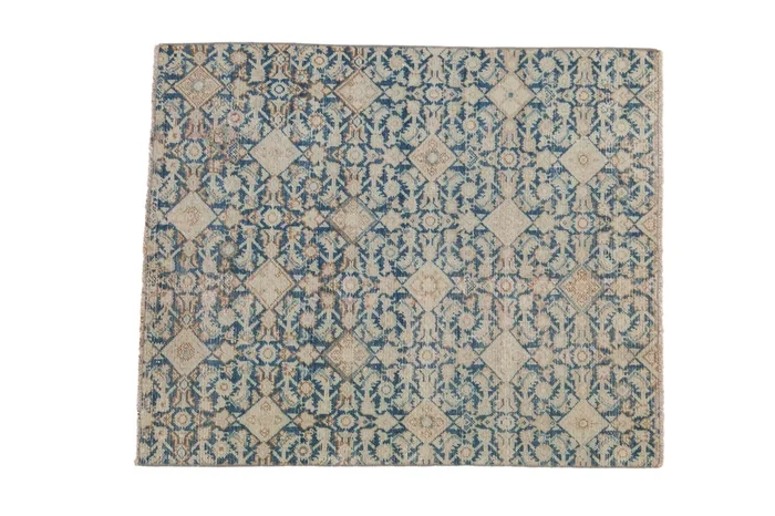 3.5×4.5 Vintage Distressed Fragment Hamadan Square Rug