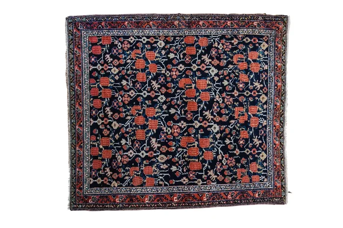 3.5×4 Vintage Afshar Square Rug