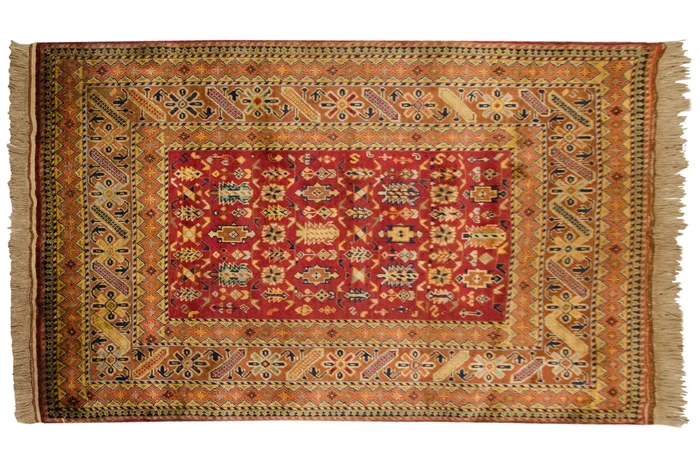 3.5×5 Vintage Indian Caucasian Design Rug