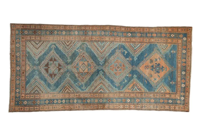3.5×8 Vintage Distressed Malayer Rug Runner