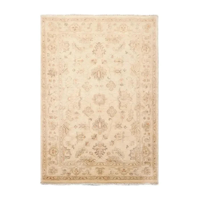 3’5” x 5’ Hand Knotted 100% Wool Peshawar Traditional Oriental Area Rug Beige