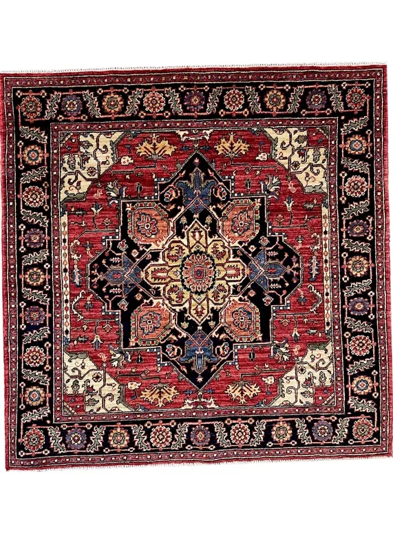 3’11″x4′ Afghan-Heriz