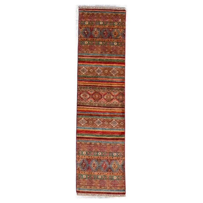 3′ 0″ x 11′ 8″ (03×12) Pakistani Kazak Wool Rug #014798