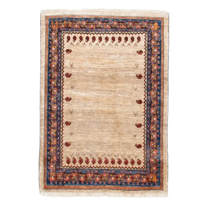 3′ 10″ x 5′ 4″ (04×05) Qashqai Wool Rug #017715