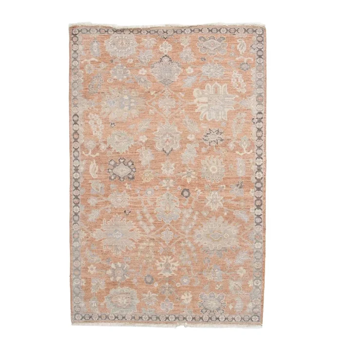 3′ 10″ x 6′ 0″ (04×06) Indo AF-1291 Wool Rug #017994