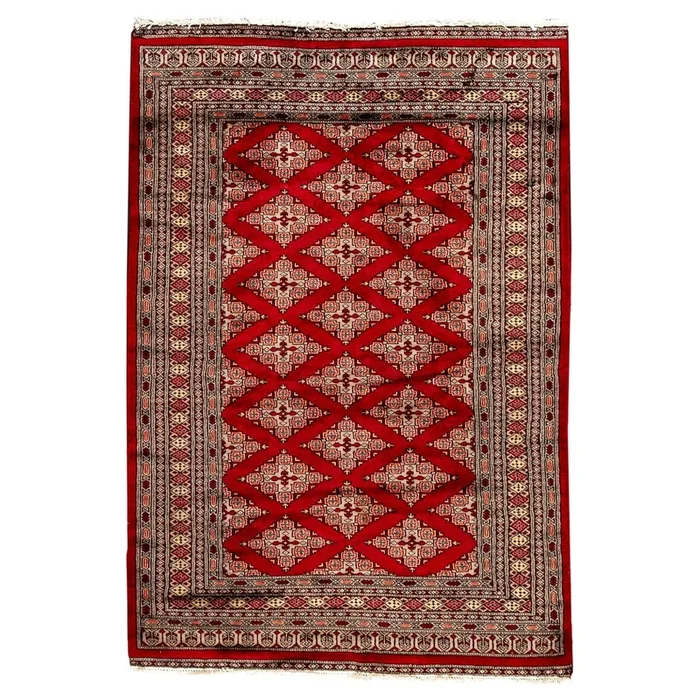 3′ 11″ x 5′ 9″ (04×06) Pakistani Bokhara Wool Rug #008641