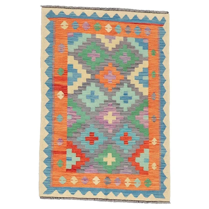 3′ 2″ x 4′ 8″ (03×05) Kilim Collection Tribal Wool Rug #015792