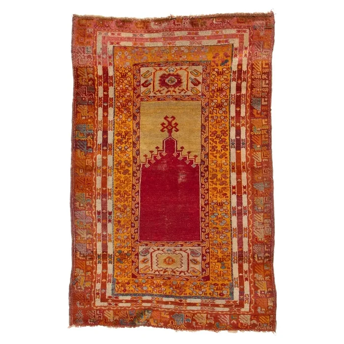 3′ 4″ x 5′ 1″ (03×05) Antique Collection Anatolian Wool Rug #017450