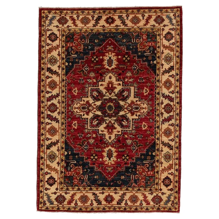 3′ 6″ x 5′ 0″ (04×05) Pakistani Heriz Wool Rug #009500