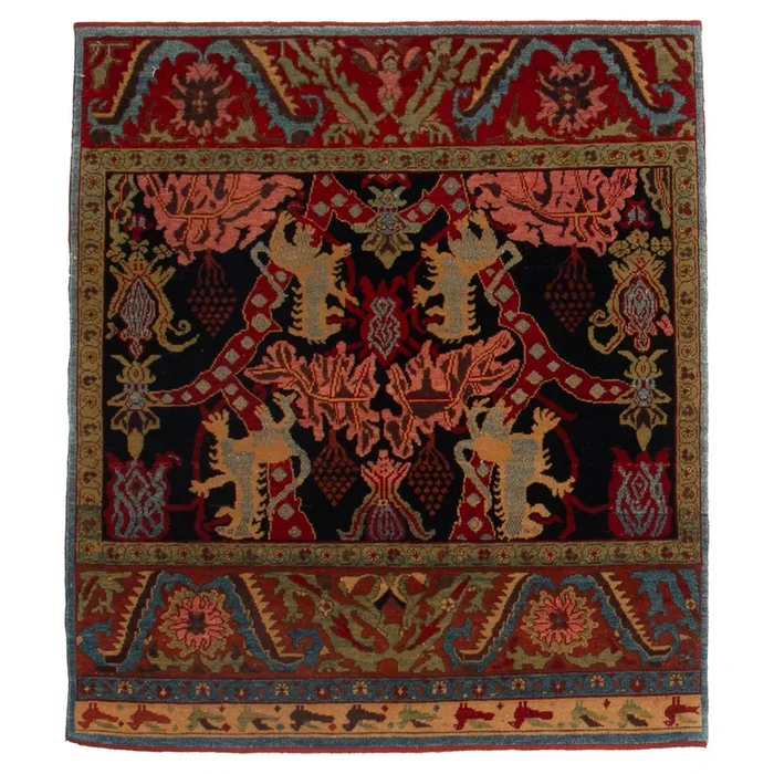 3′ 8″ x 4′ 1″ (04×04) Turkish Tigris Wool Rug #018040