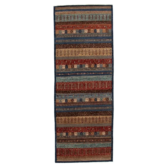 3′ 8″ x 9′ 11″ (04×10) Afghan GB-1A Wool Rug #016691