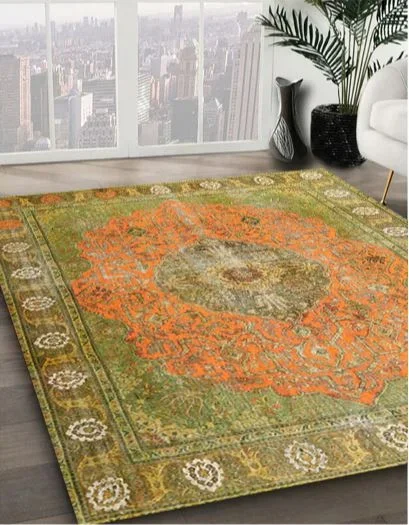 3′ x 5′ Gold Traditional Persian Area Rug