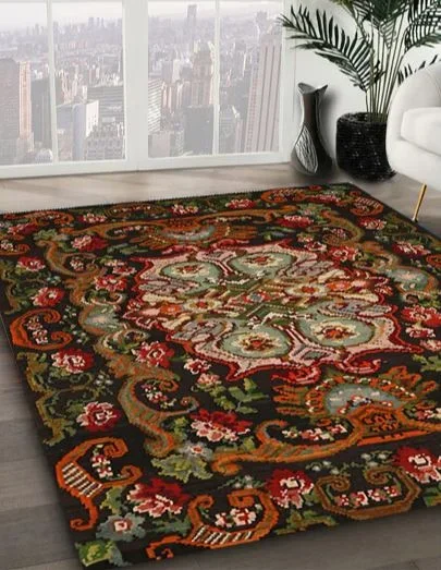 3′ x 5′ Red Traditional Medallion Rug