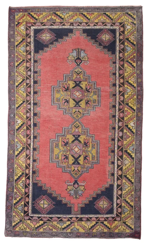 3′ x 6′ Pink Turkish Vintage Rug – 2437