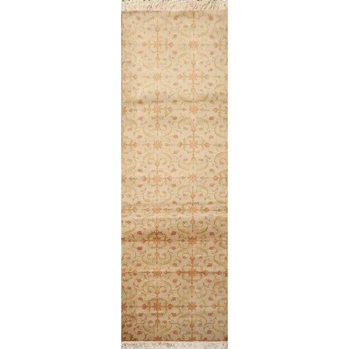 3′ x 9’9″ Runner Hand Knotted 100% Wool Tibetan Oriental Area Rug Moss