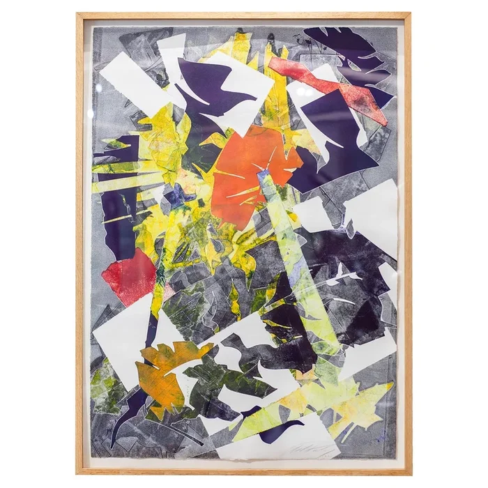 33″ x 45″ x 2.5″ Albert Paley Monoprint Collection San Jose Monoprint #4 Paper Wall Art #016678
