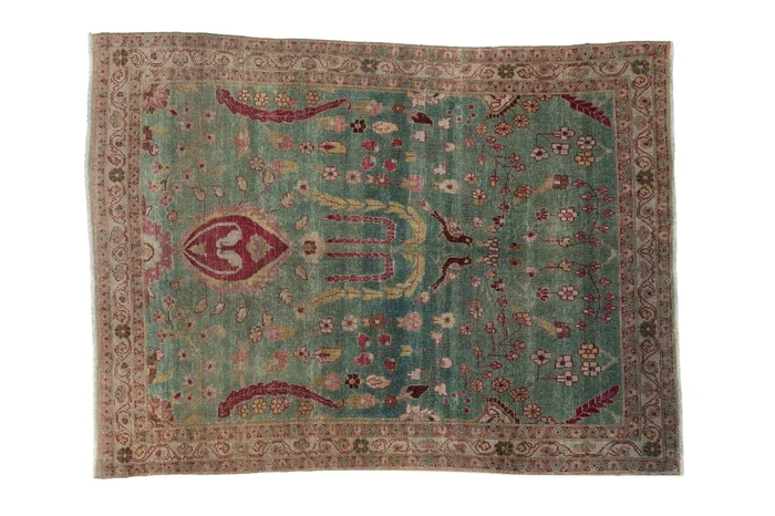 4×5.5 Vintage Distressed Meshed Rug