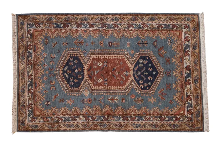 4×6.5 Vintage Armenian Hamadan Design Rug