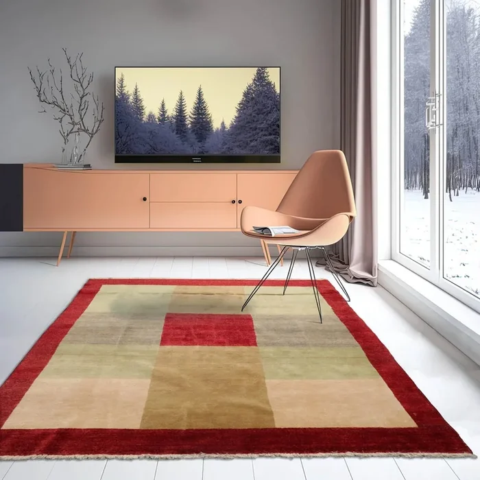4×6 Rust, Mint Hand Knotted Persian 100% Wool Pak Persian 16/18 Traditional Oriental Area Rug