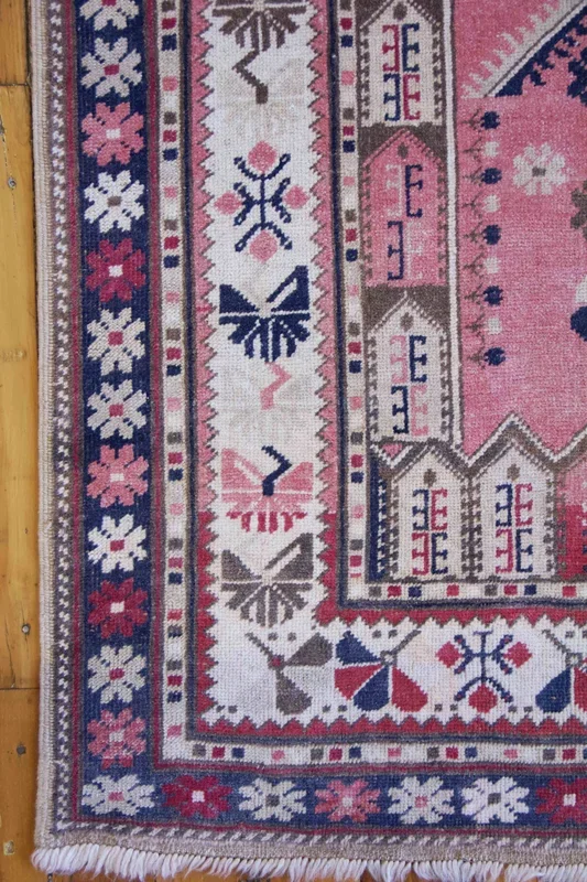 4×6 Vintage Central Anatolian Turkish Area Rug | SKU 753