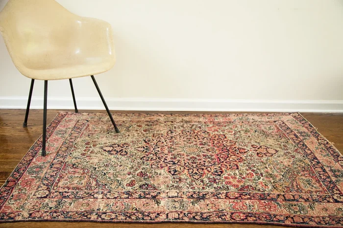 4×6 Worn Antique Kerman Rug