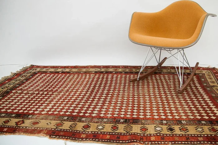 4×7 Antique Armenian Harlequin Rug