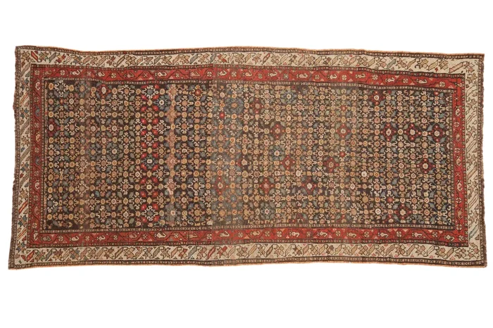 4×8.5 Antique Qashqai Rug Runner