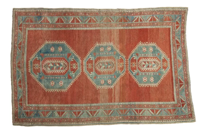 4.5×7.5 Vintage Distressed Caucasian Rug