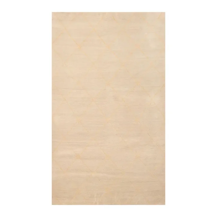 4’x 5’11” Hand Knotted Tibetan Wool Swiss Wash Area Rug