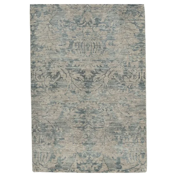 4′ 0″ x 5′ 11″ (04×06) Soft Melody Collection SM-58790SIL Wool Rug #012684