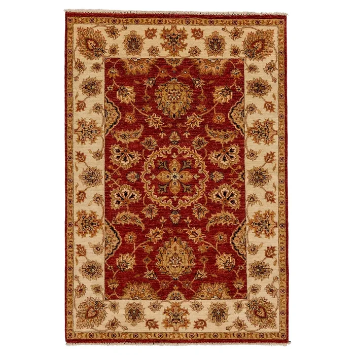 4′ 0″ x 6′ 0″ (04×06) Indo Chobi Wool Rug #011740