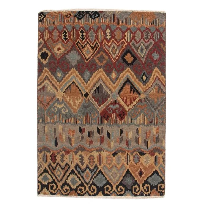 4′ 1″ x 5′ 11″ (04×06) Adirondack Collection Bohemian Wool Rug #017833
