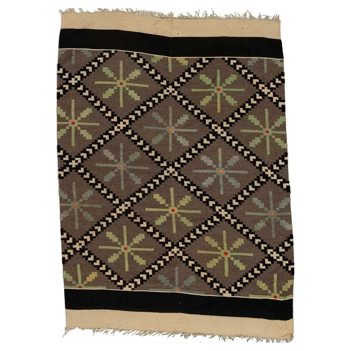 4′ 10″ x 6′ 7″ (05×07) Flatweave Collection Tribal Wool Rug #007775