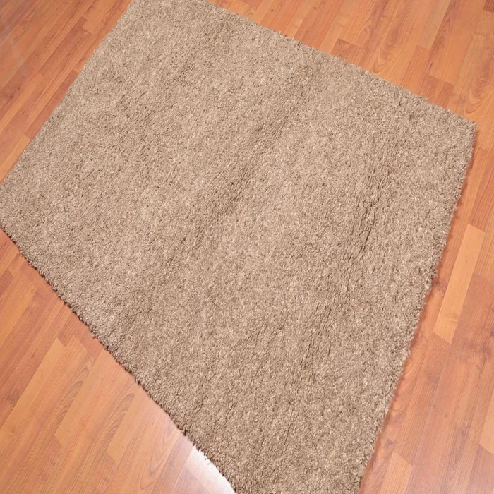 4′ x 6′ Hand Knotted Rare Authentic Artisanat Wool Morroccan Rabat Area Rug Tan