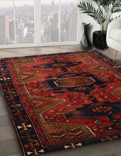 4′ x 6′ Red Traditional Crimson Persian Area Rug