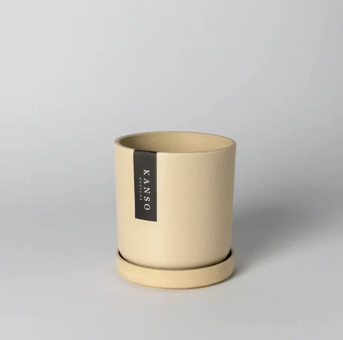 4 inch Recycled Planter Sand Earth Tone