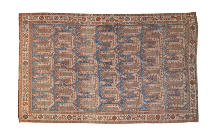 5×8.5 Vintage Distressed Afshar Carpet