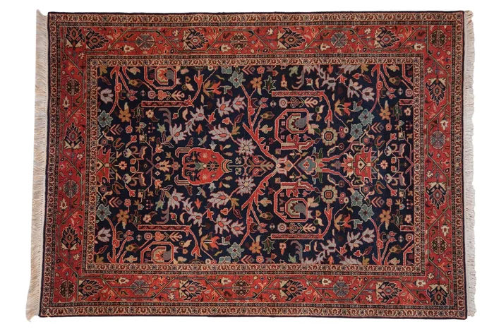 5.5×7.5 Vintage Indian Bijar Design Carpet