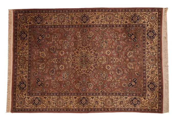 5.5×8 Vintage Romanian Tabriz Design Carpet