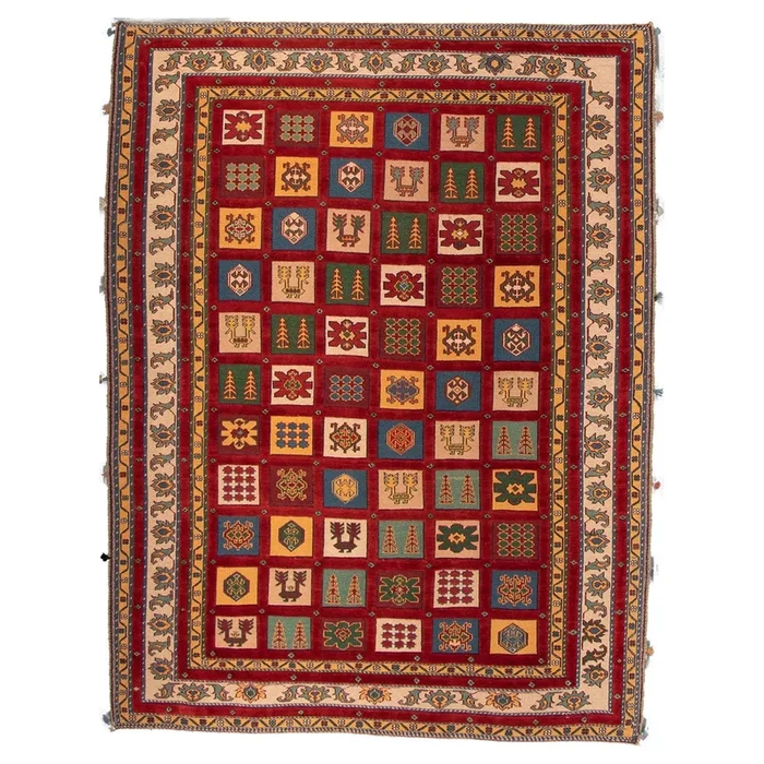5′ 1″ x 6′ 8″ (05×07) Soumak Collection Baluch Wool Rug #012372