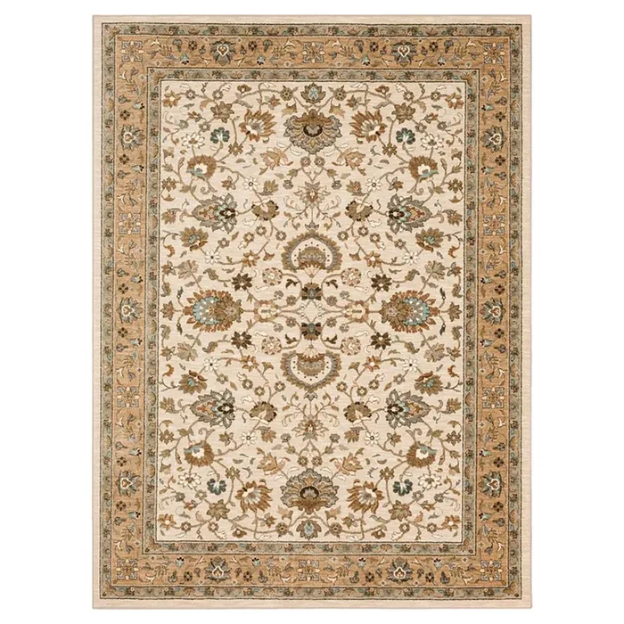 5′ 2″ x 7′ 11″ (05×08) Elation Collection Ulster Cream Synthetic Rug #013445
