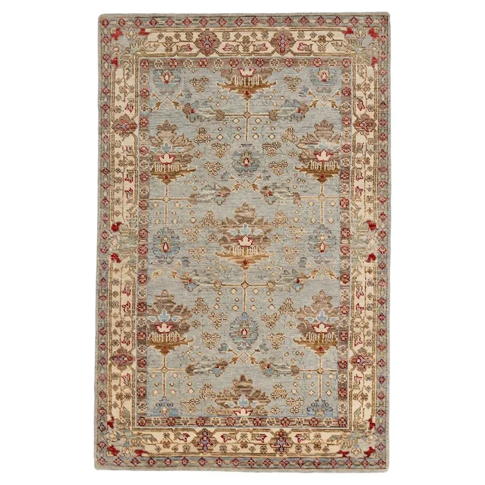 5′ 2″ x 8′ 1″ (05×08) Indo Anatolian Wool Rug #012982