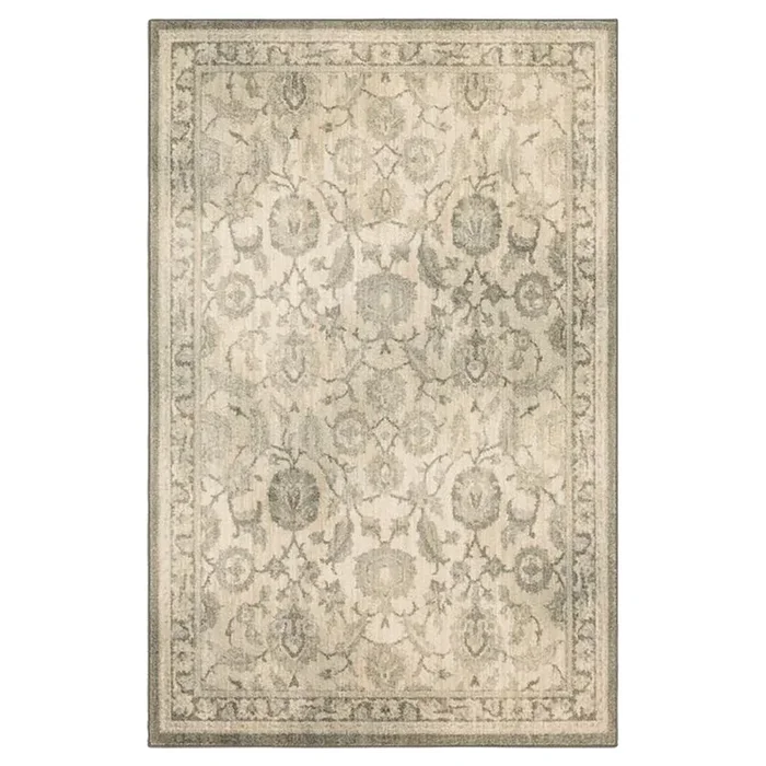 5′ 3″ x 7′ 10″ (05×08) Elation Collection New Ross Ash Grey Synthetic Rug #010788