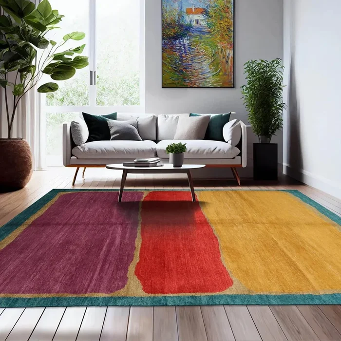 6×9 Gold Hand Knotted Tibetan 100% Wool Michaelian & Kohlberg Traditional Oriental Area Rug
