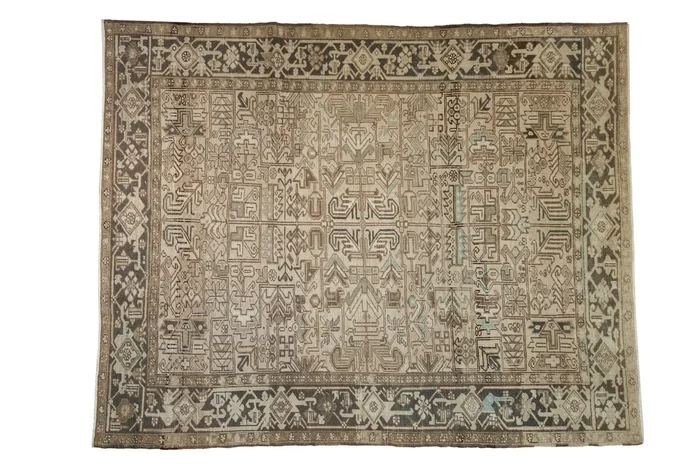 7×8.5 Vintage Distressed Heriz Carpet