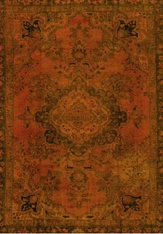 7×9 Yellow Abstract Modern Area Rug