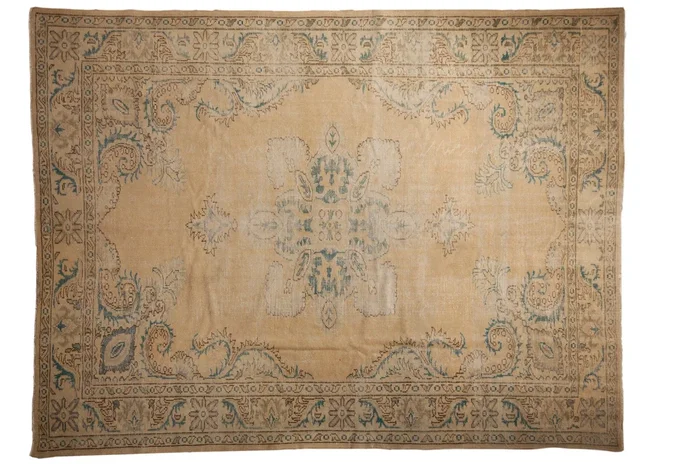 8×10.5 Vintage Distressed Oushak Carpet